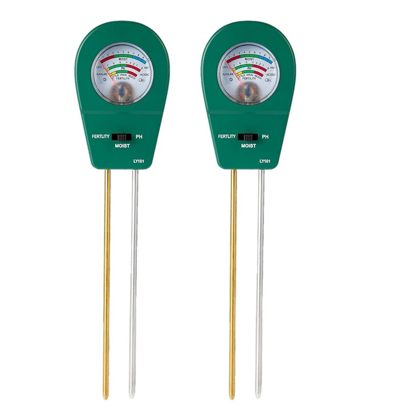 GTBL Soil Tester Soil Fertility Meter 3-In-1 Soil Fertility Moisture PH Tester Gardening Tool For Garden Lawn Farm Outdoor: Default Title