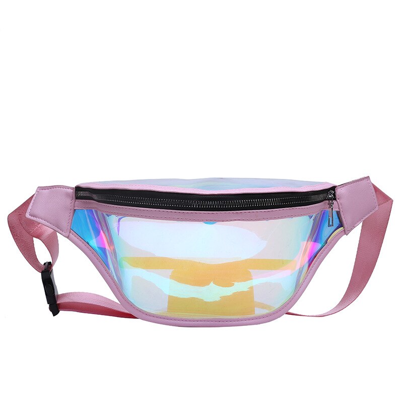 LADSOUL Nuove Donne di Modo della Cinghia del Sacchetto di 2019 di Alta Qualità IN PVC Trasparente Con Cerniera Femminile Ladie Ragazze Vita Banana Borse Cintura Donna: P3