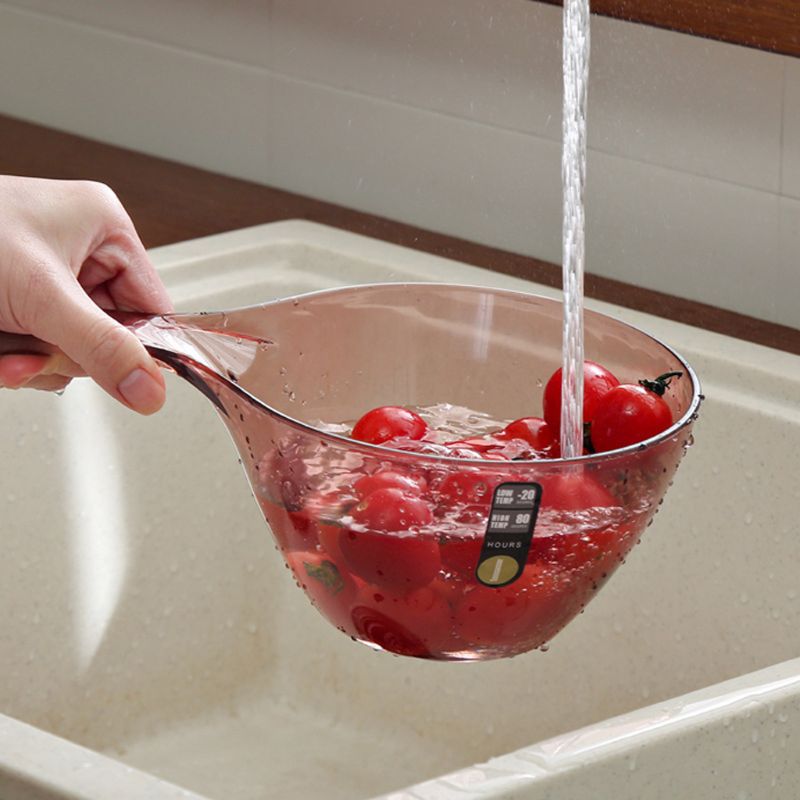 Lang håndtag vand scoop gennemsigtig holdbar tyk badeske ske husholdning badeværelse køkken gadget forsyninger