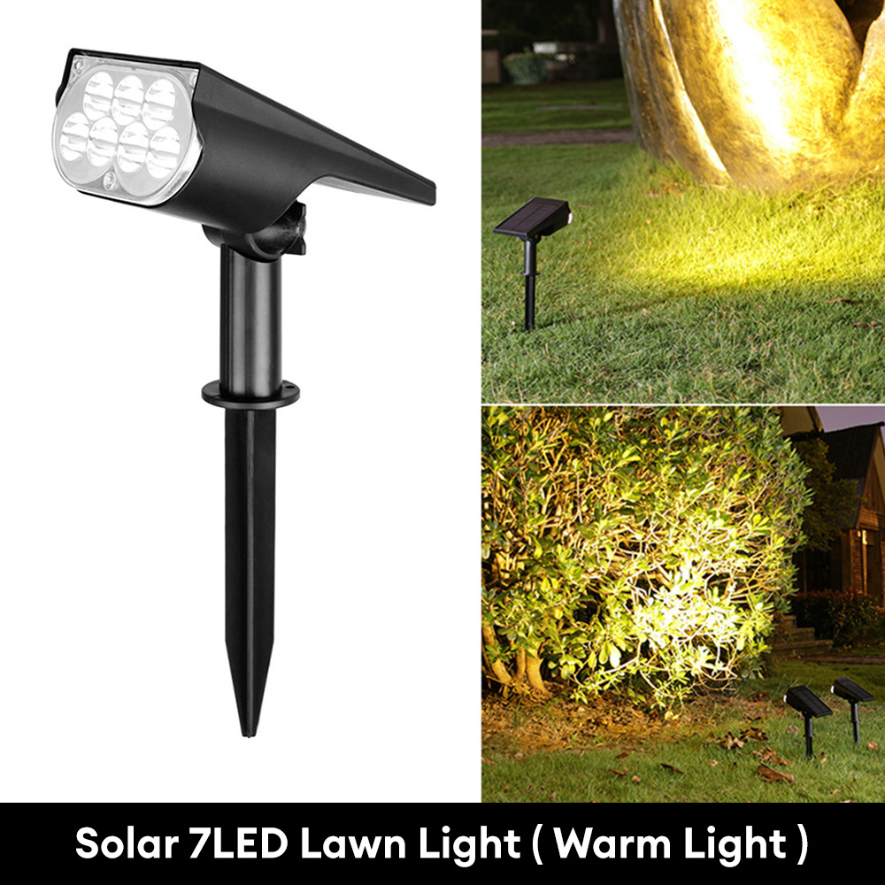 Projecteur solaire à LED IP65, induction du corps humain, usage touristique, enfichable, sol, mur, pelouse, cour, lampadaire: blanc chaud