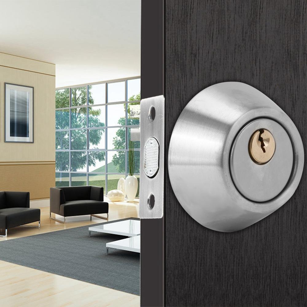 Double Cylinder Steel Security Door Bolt with Lock on Both Side for Wood Doors cerradura inteligente
