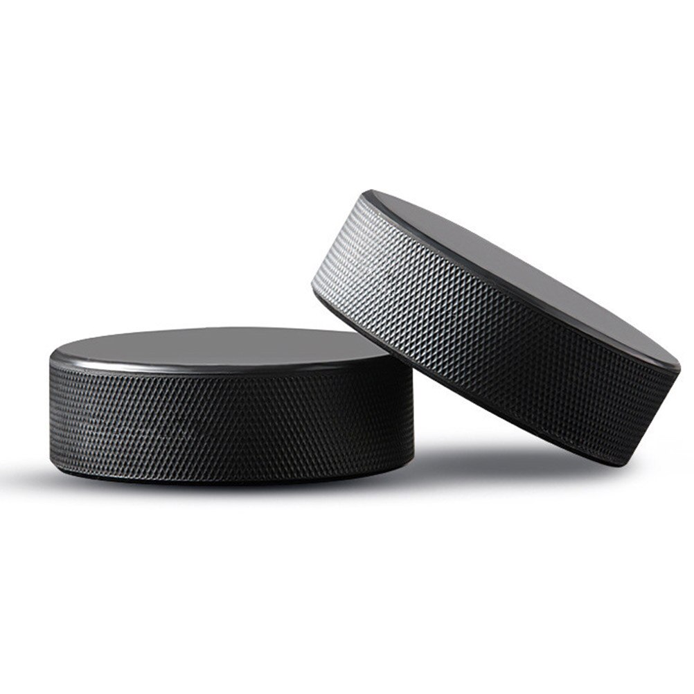3 stück eishockeypucks aus naturkautschuk, standard-hockeybälle, sportartikel für training und spiel (schwarz)