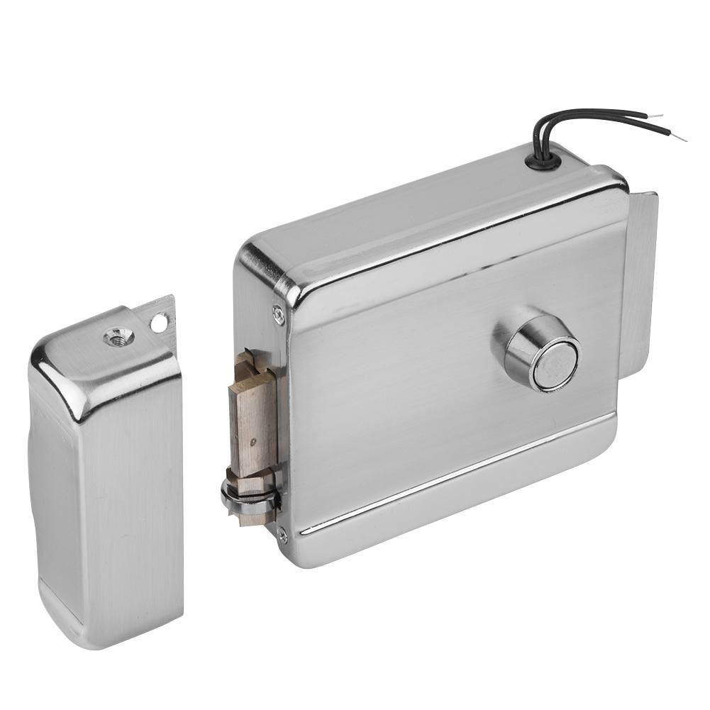 DC12V Metal Waterproof Electric Control Lock Access Door Locks Security Guard Against Theft Iron Gate Electric Lock