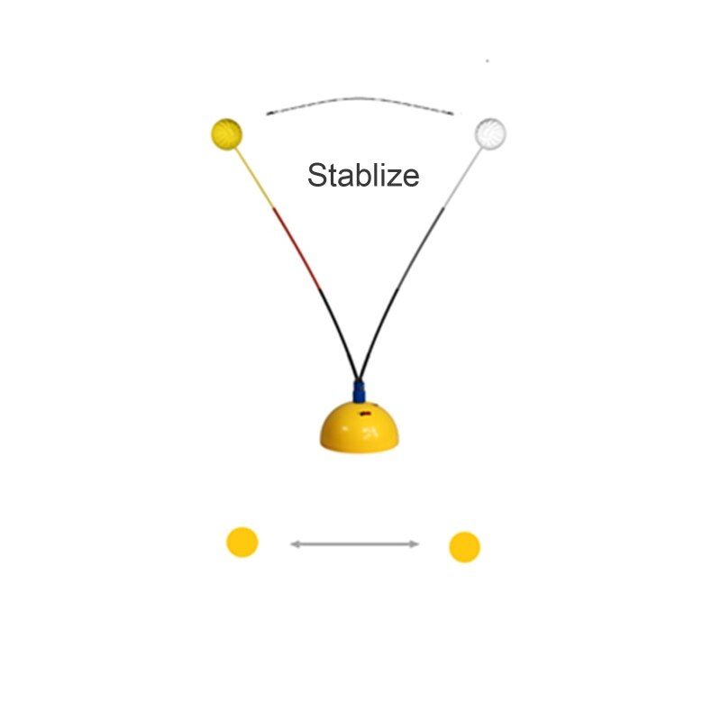 Tennis Rebounder Training Equipment for Beginners Practice Helps Improve Strokes