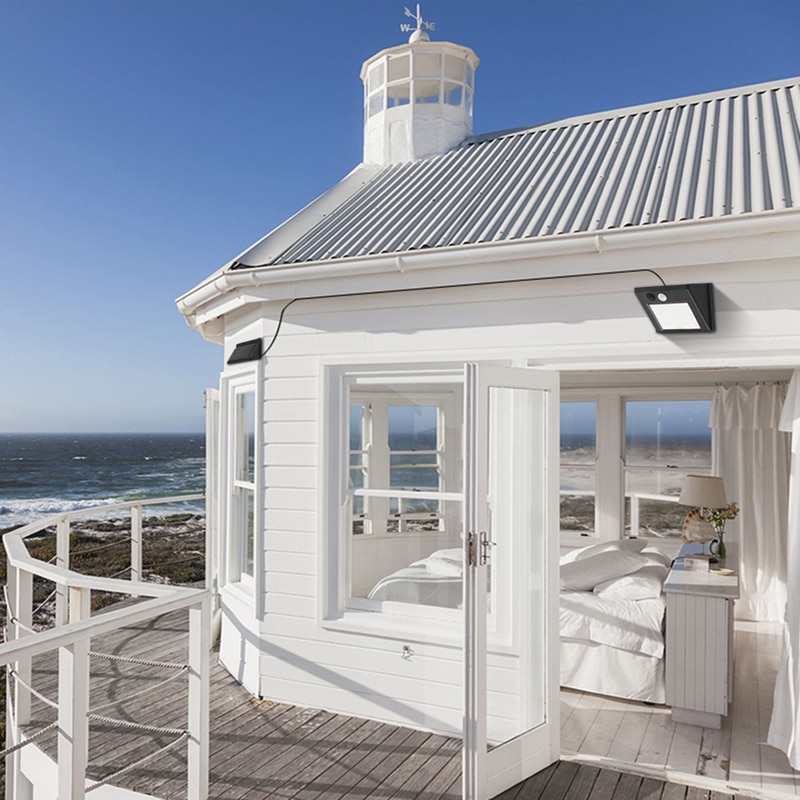 solar lamp LED wall lighting solar power lantern PIR Sensor outdoor indoor home waterproof Ip 65 garden Separated