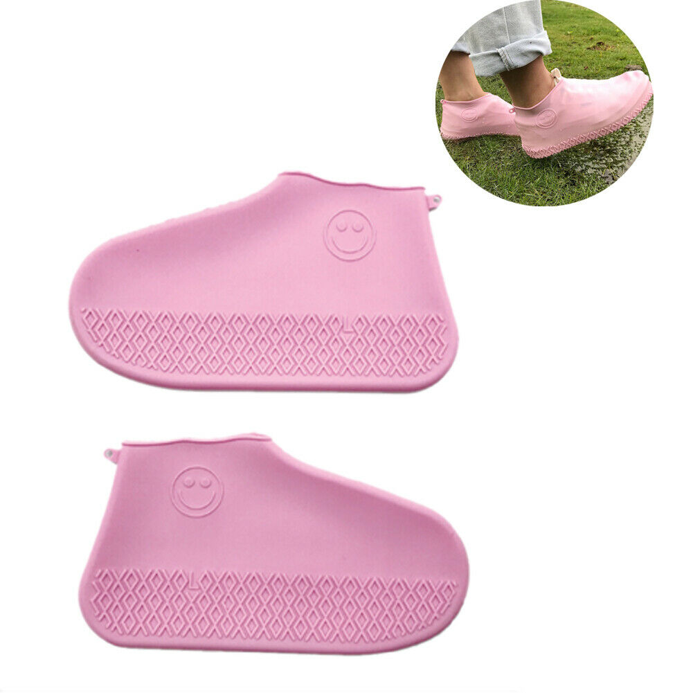 Reusable Shoe Covers Pair of Waterproof Silicone Rain Shoe Protectors Overshoes