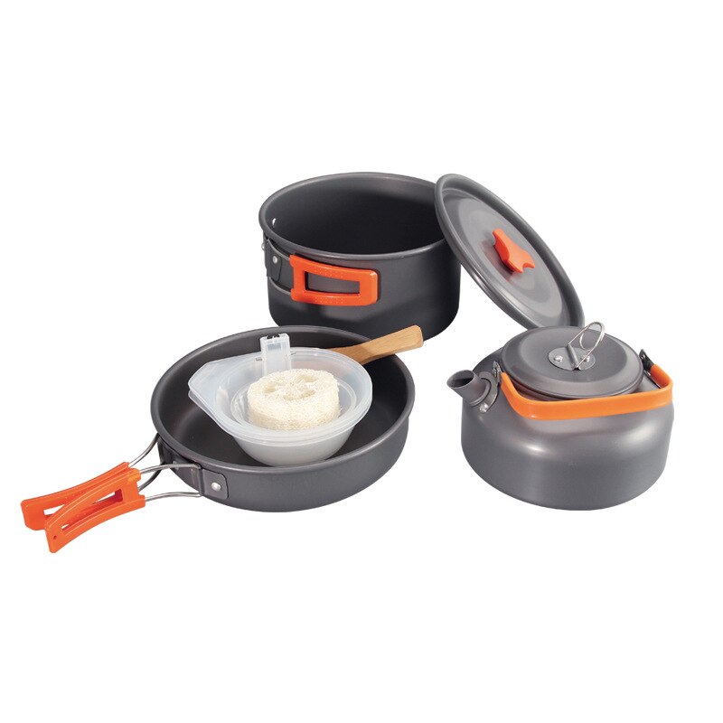 Camping cookware Outdoor cookware set camping tableware cooking set travel tableware Cutlery Utensils hiking picnic set