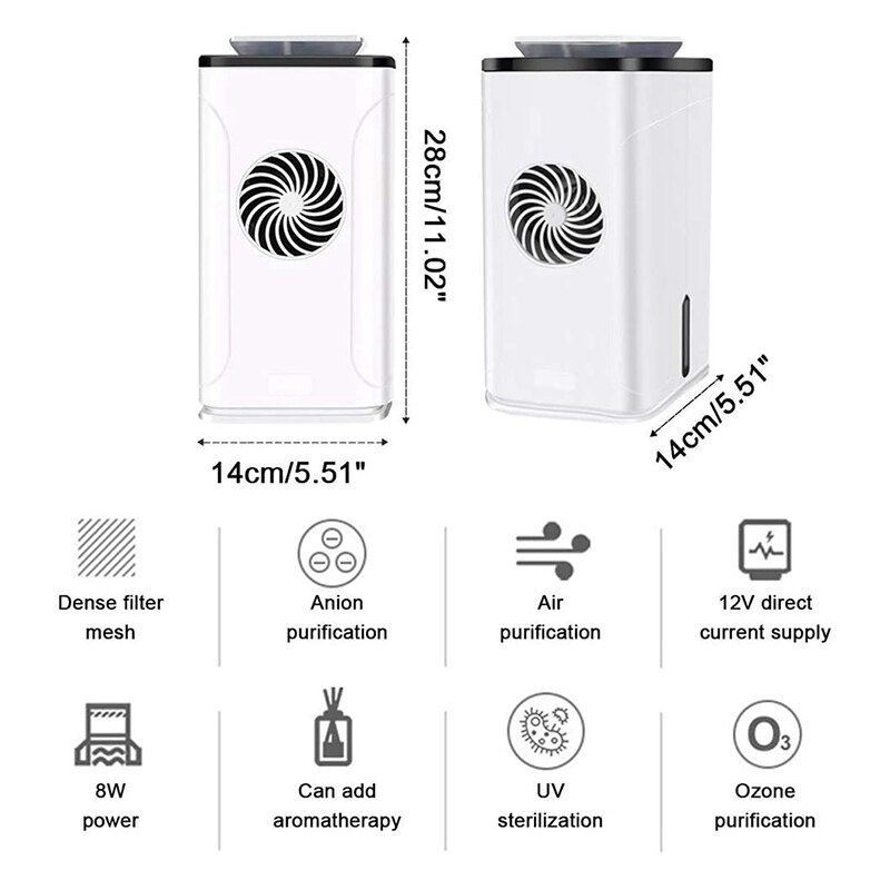 4 IN 1 Portable UV Air Purifier Ozone Generator Air Purification Machine Air Clean Ozonizer Machine EU Plug