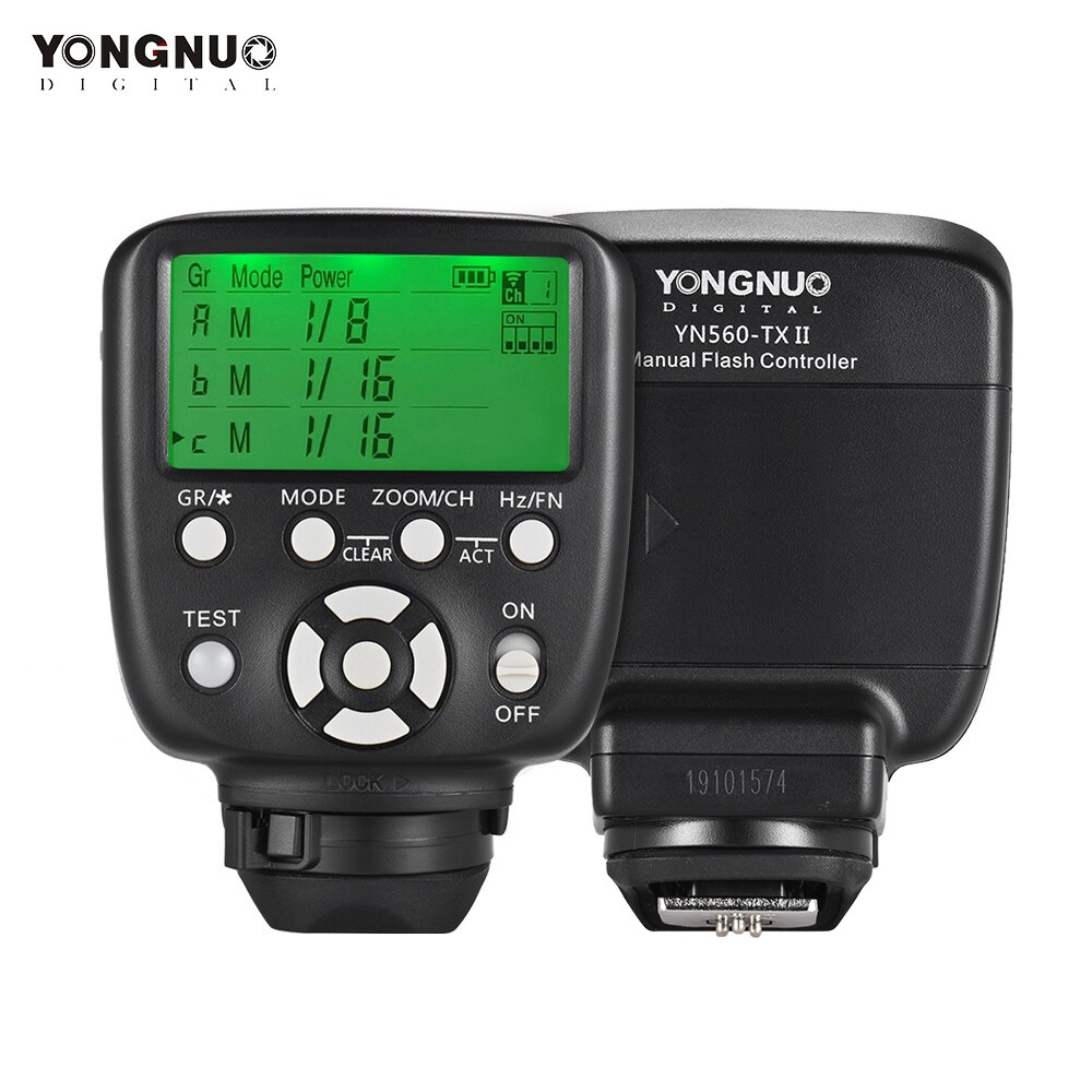 Yongnuo  yn560- tx ii handmatige flitser afstandsbediening lcd-zender voor nikon canon dslr-camera naar speedlite-ontvanger