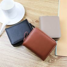 Women Wallet Pu Leather Purse Women Bifold Wallets Mini Cards Holders Zipper Wallets Pocket Coin Retro Purse