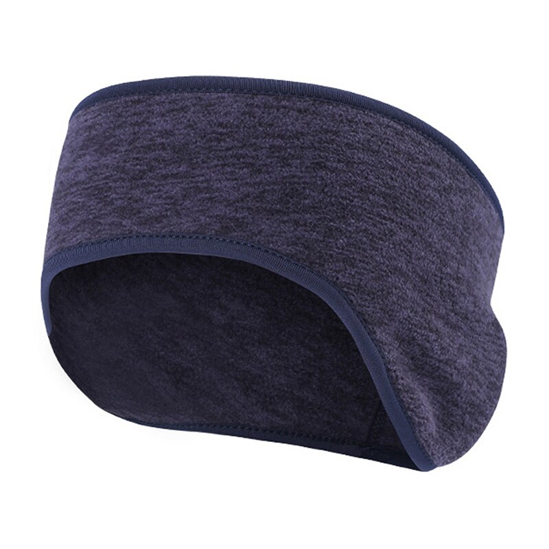 Warm Oorbeschermers Unisex Vrouwen Mannen Fleece Oor Warmer Winter Head Band Ski Oorkap Hoofdband Haarband Oorwarmers: Royal Blue