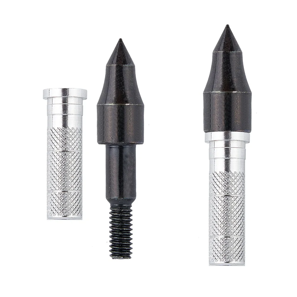 Flecha de tiro con arco, inserción de aluminio para ID 6,2mm/7,6mm, accesorios de eje de flecha de fibra de carbono/fibra de vidrio para flecha de eje de caza, 30 uds.