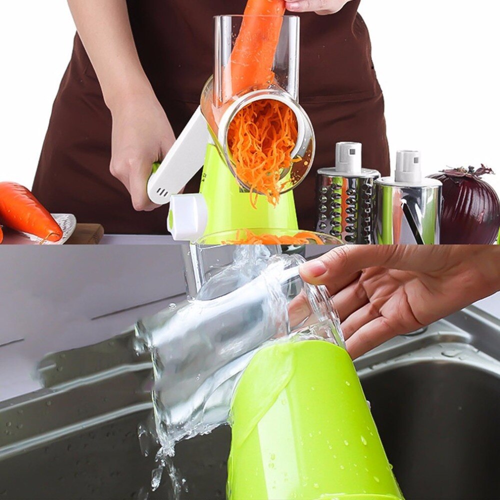 Multi-function rotary grater vegetable shredded potato machine vegetable grater manual cabbage kitchen knife kitchen tool
