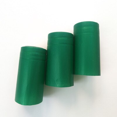 Wooden cork wine stopper solid wood polymer wine bottle stopper caps: cap green 100pcs