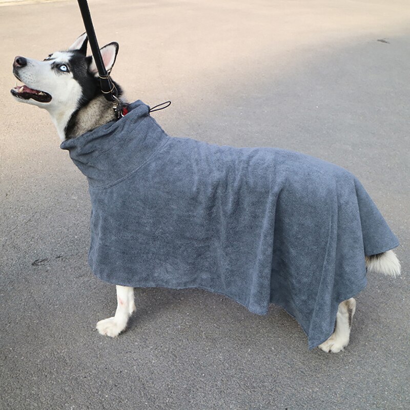 Dog Bathrobe - Super Absorbent Polyester Pet Drying Towel - XS-XL