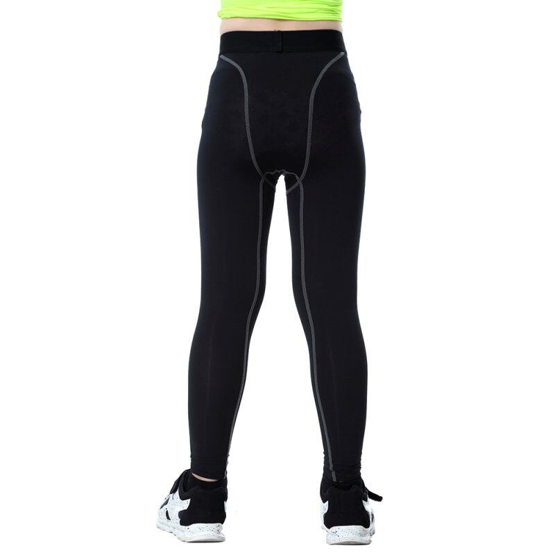 Kids Jongens Compressie Broek Sport Running Kleding Sneldrogende Elastische Taille Skinny Broek Kinderen Sport Panty