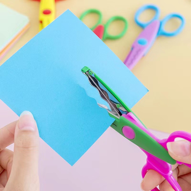 DIY Handwerk Scher papier Handwerk Schere Papier geschnitten Welle Rand Schüler kreative Tagebuch Album Sammelalbum Foto Schere Briefpapier