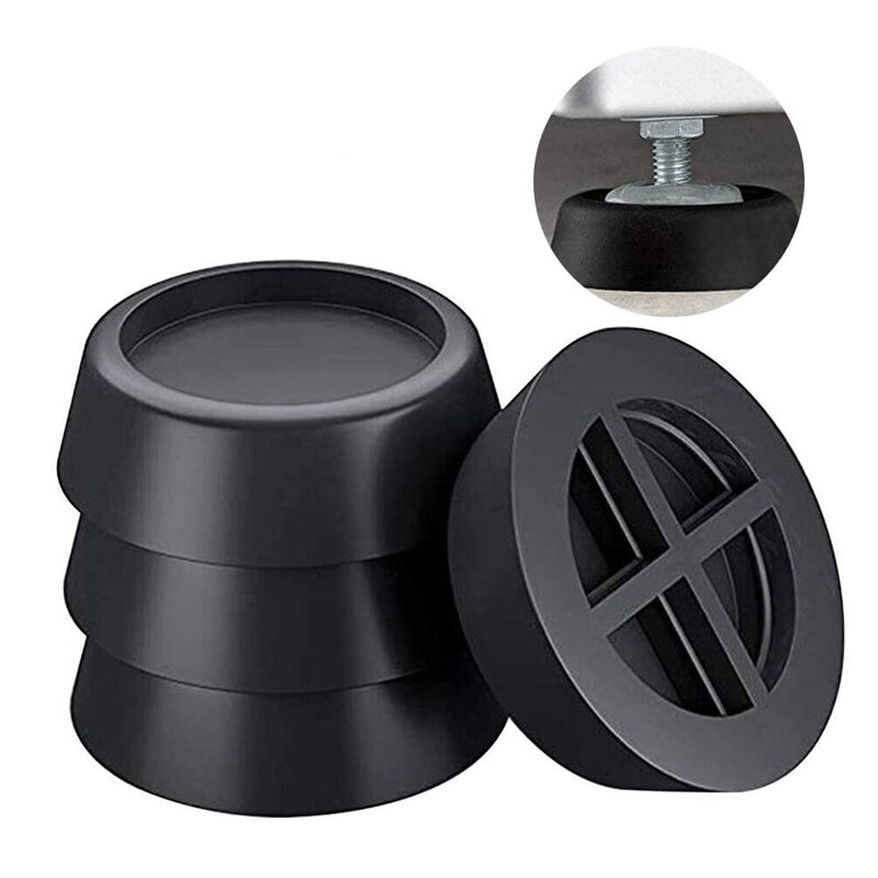 4 Stuks Zwart Wasmachine Rubber Pads Voor Anti Vibratie Pads Koelkast Mute Mat Koelkast Meubilair Protectors