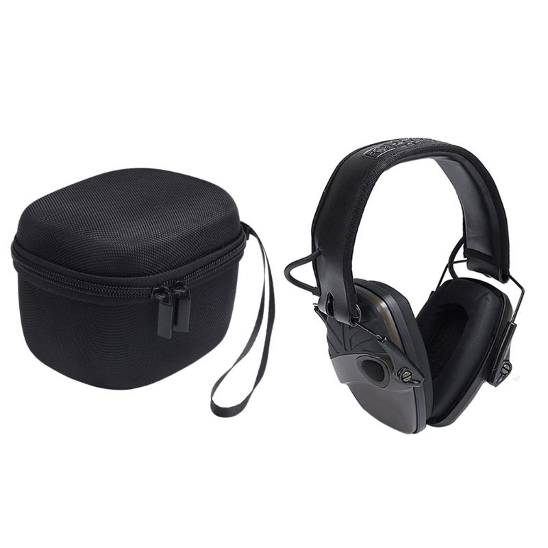 Storage Bag Carrying Box Case Organizer Cover Pouch Shell Waterproof Shockproof Travel for Howard Leight Earmuff Genesis Sharp-S