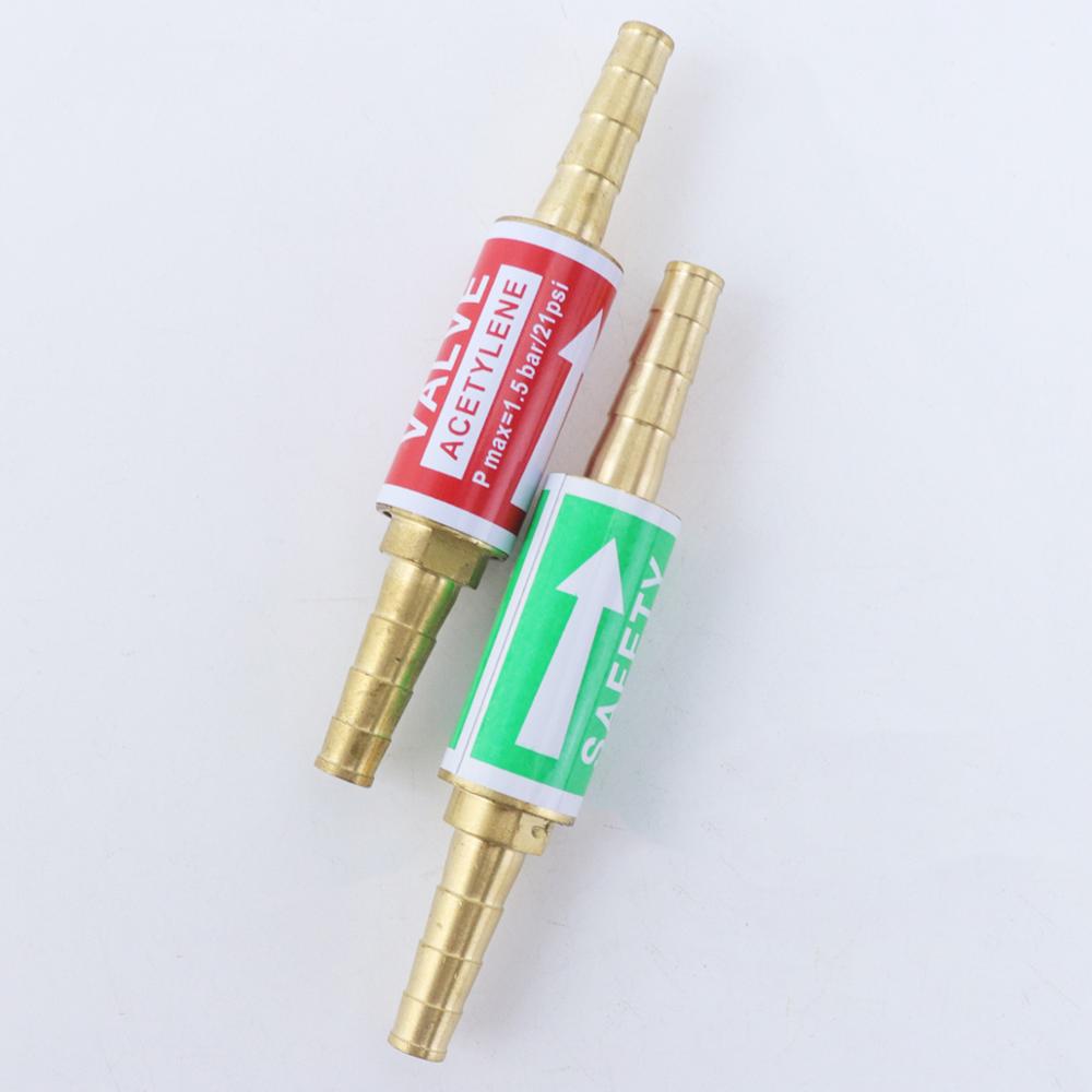Flashback Arrestor 1pair Oxygen Acetylene Fuel Safety Valve 8mm/0.31" or 6mm/0.24" Hose Flame Busterfor Welding Cutting Torch