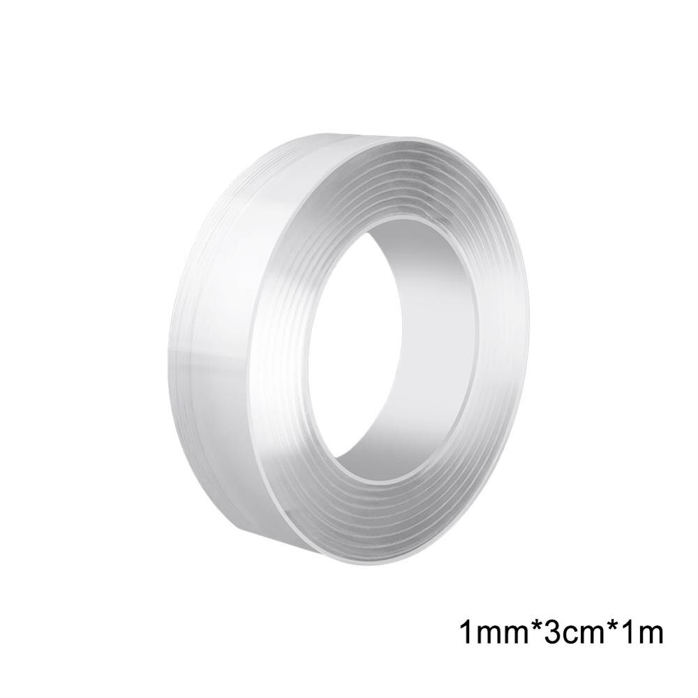 Herbruikbare Dubbele Kleefband Nano Tape Wasbare Traceless Verwijderbare Sticker Onzichtbare Gel Tape 1/2/3/5M: 1mmx3cmx1m