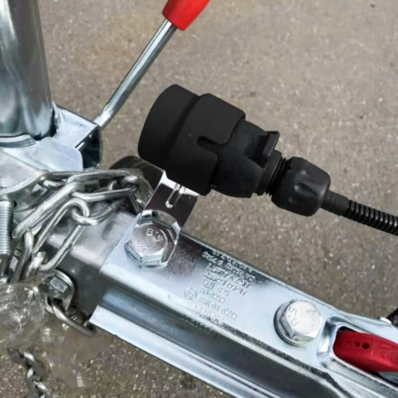 Trailer Plug Bracket Trailer Connector Bracket Trailer Plug Adapter 7Pin/13Pin Trailer Plug Bracket For RV Trailer UTV