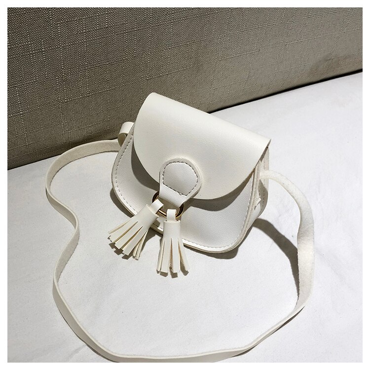 Womens Girl Lady Leuke Mini Crossbody Schoudertas Pu Lederen Dames Hand Tassen Portemonnee Handtas: WHITE