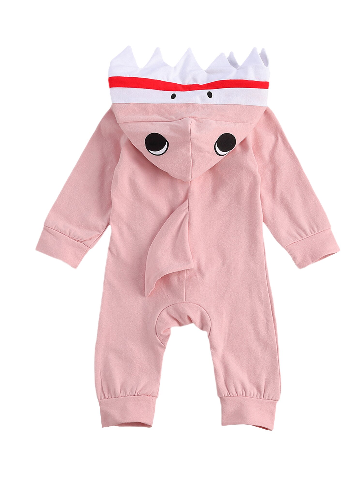 Pudcoco Pasgeboren Peuter Baby Jongen Meisje Rits Romper Hoioded Jumpsuit Bodyusit One-Stukken Leuke Gezellige Zachte Ademende Kleding 0-24M