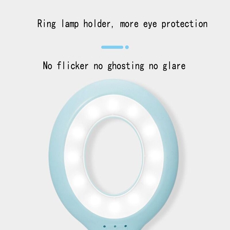 Led bureaulamp oogbescherming leren drie-blok touch opladen schat penhouder studentenhuis oogbescherming bureaulamp