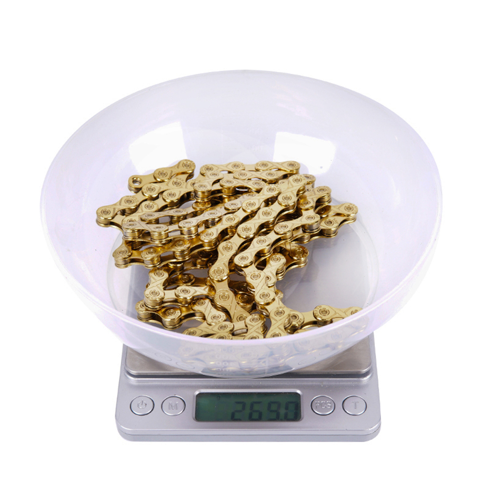 Ztto 9 S Grijs Goud Sl Slr Ketting 9 Speed Weg Mountainbike Fiets Power Lock 116 Links voor K7 Systeem