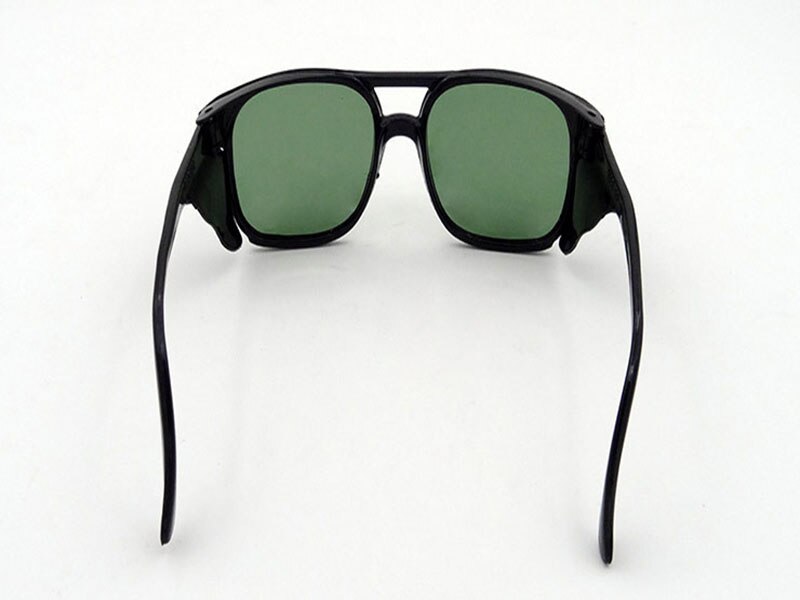 2PCS protective goggles green Flat light Anti-splashing goggles Labor protection work glasses