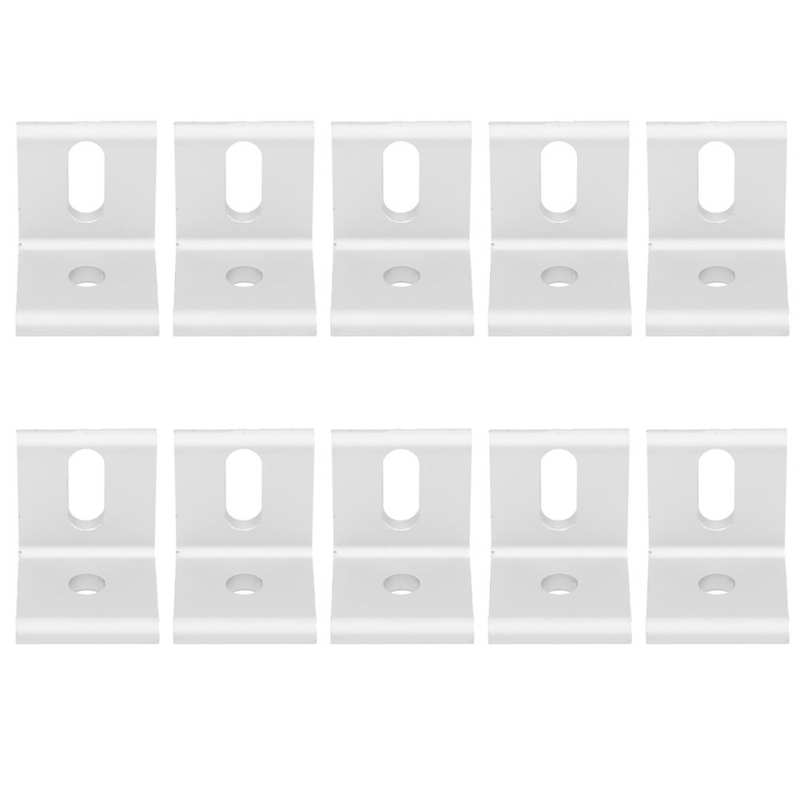 10Pcs Right Angle Corner Bracket 90 Degree Aluminum L Shaped Fixed Brace Industrial Furniture Fasteners: 3030