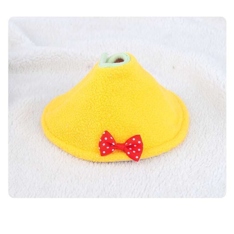 Vogel Bib Elizabethaanse Cirkel Papegaai Bib Mantel Bite En Pikken Bescherming Kraag: Yellow / S