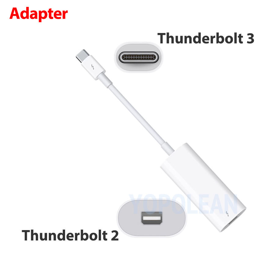 /usado Thunderbolt 3 USB-C a Thunderbolt 2 Cable convertidor adaptador A1790 MMEL2AM/A para Apple Macbook Pro Air Mac mini iMac