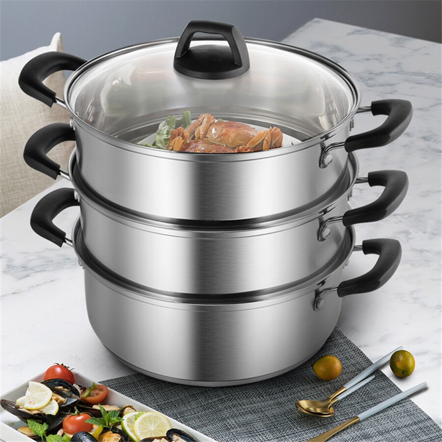 Haus Küche Dampf Topf Suppe Topf Edelstahl Topf Multi-funktion Kochgeschirr Topf