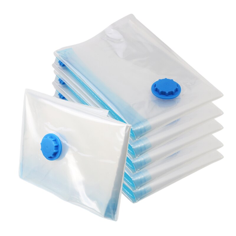 Vacuümzak Voor Kleding Opbergtas Met Klep Transparante Grens Opvouwbare Gecomprimeerd Organizer Ruimtebesparend Seal Packet