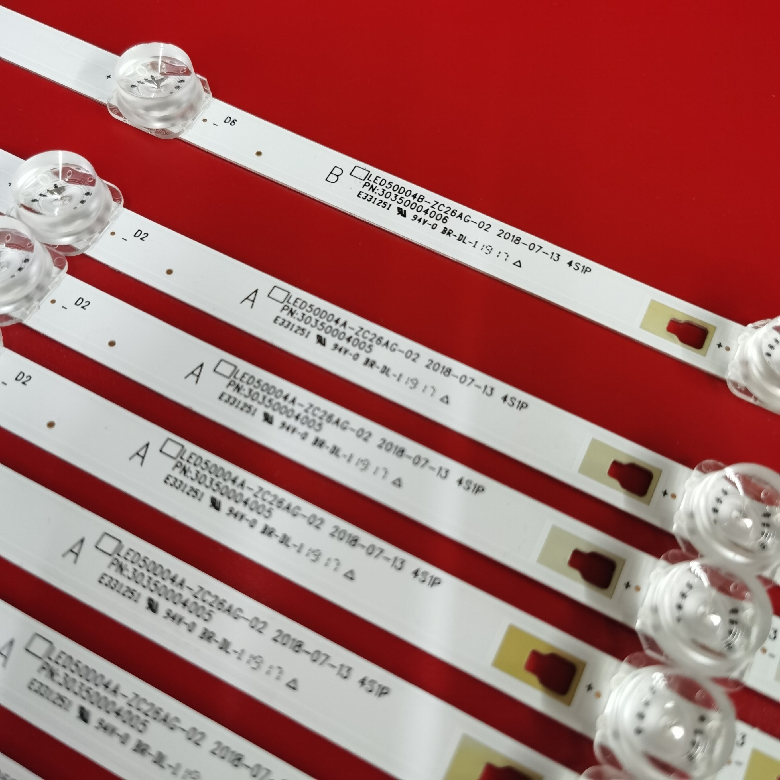 LED Backllight strip 4lamp LED50D04A LED50D04B-ZC26AG-02 for LE49AL88A71 LE49C51 LE49H610G LE49Z51Z 49AA71A 49K31 L50M5-AD