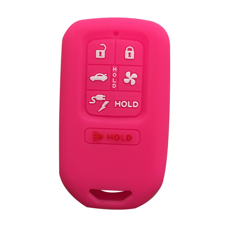 Car Key Cover Case For Honda Clarity Crv Odyssey Key Fob Covers For Car Keys Remote Control Shell Cover Protect Holder: rose red