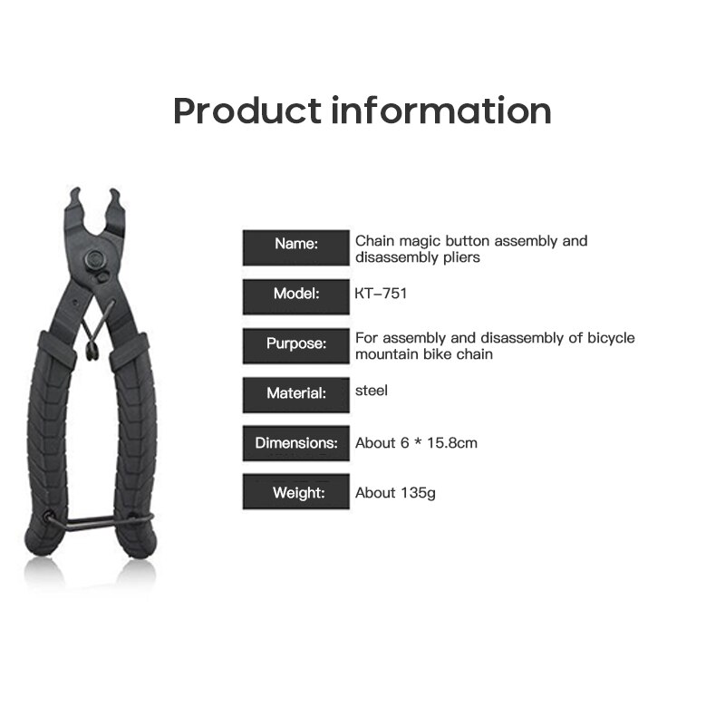 Bike Bicycle Chain Quick Link Plier Tool Link Remover Connector Opener Lever Cycling Bicycle Repair Tools Bike Chain Tool Wrench