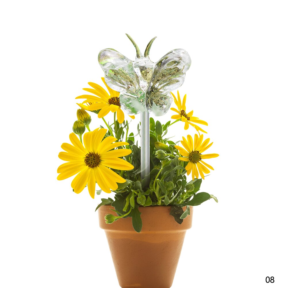 Auto Drip Irrigation System Garden Water Houseplant Plant Pot Little Bird Self Watering Flower Indoor Household Waterers Bottle: 08