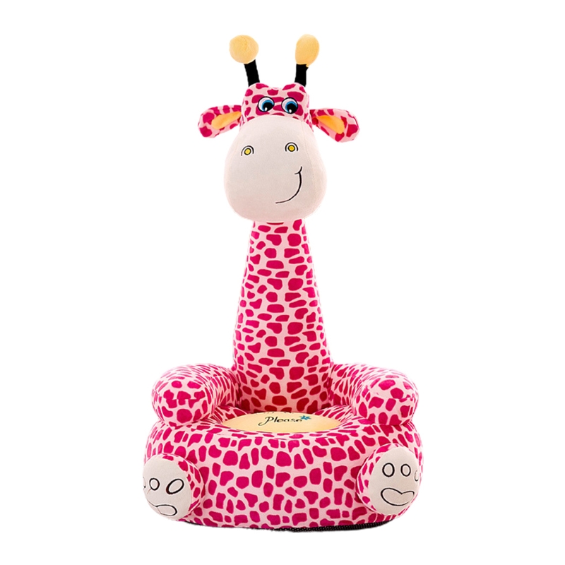 Karikatur freundlicher Sitze Sofa Komfortable PP Baumwolle Ebene Giraffe Sitzen Stuhl Spielzeug Sessel Couch für Baby Kleinkind freundlicher: Sitzung Rosa Hirsch