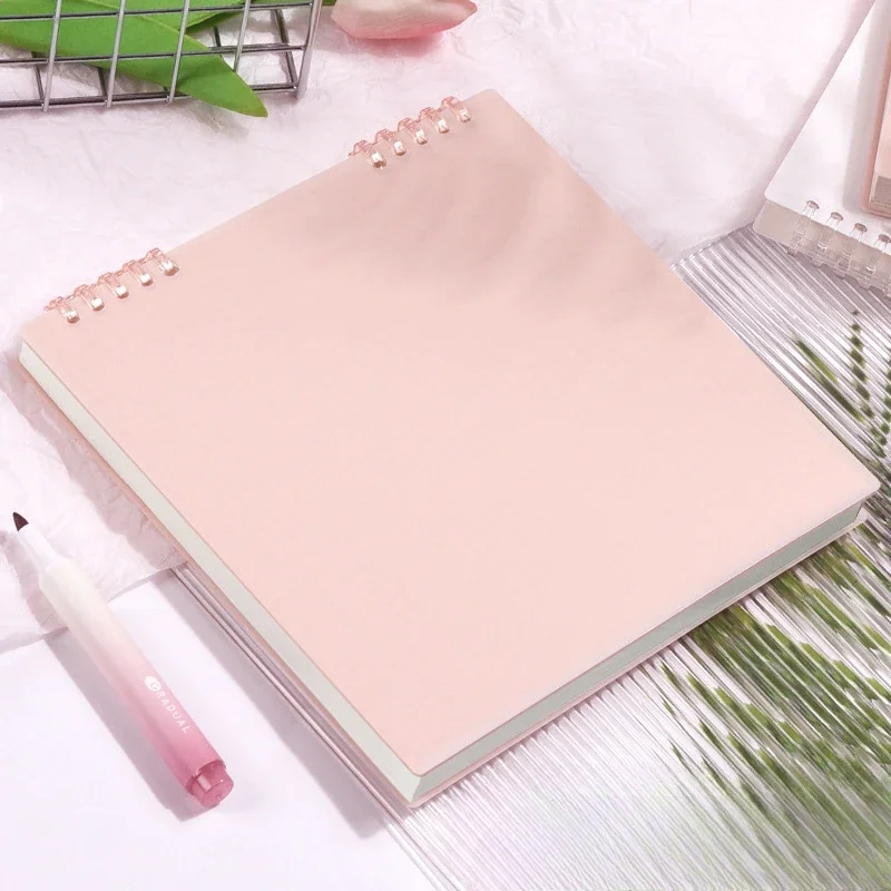 Flip Notepad Grid Notebooks B5 Diary Leaf Notebook Sketch Book Stationery Journal Writing Pads Office School Supplies: Yellow