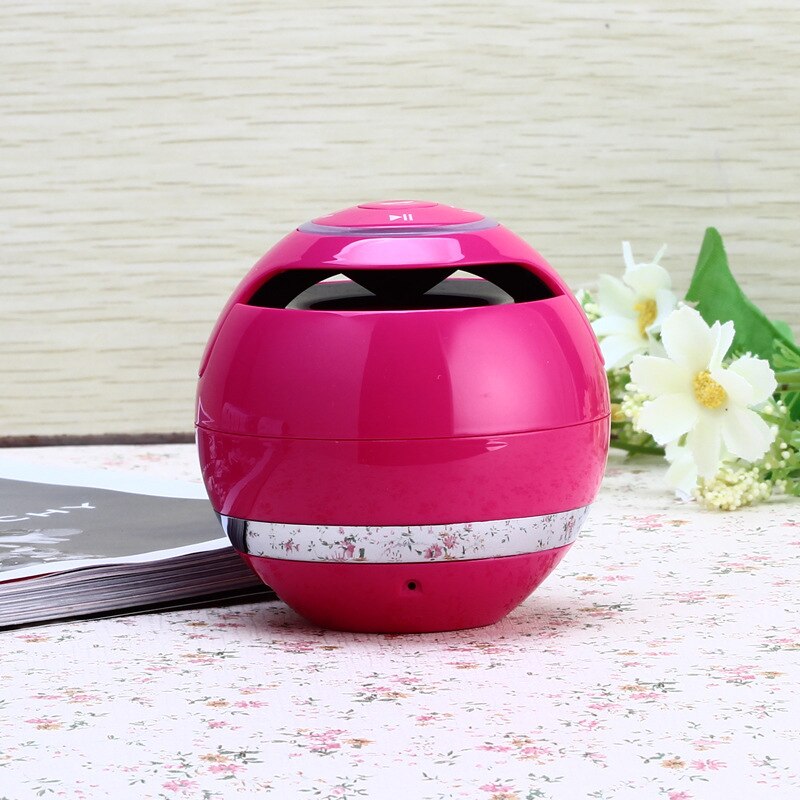 Siebenfarbige kugelkarte bluetooth-usb-lautsprecher lautsprecher subwoofer gespräch tragbarer mini-audio-musikcenter woofer für den außenbereich: Mei hong