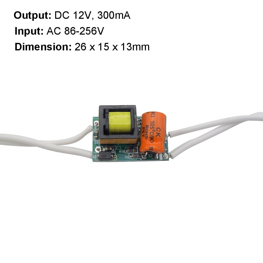 DC 12 v LED Driver 300mA 450mA 600mA 1A 2A Voeding voor LED Strip String Spotlight AC 110 v 220 v Transformator