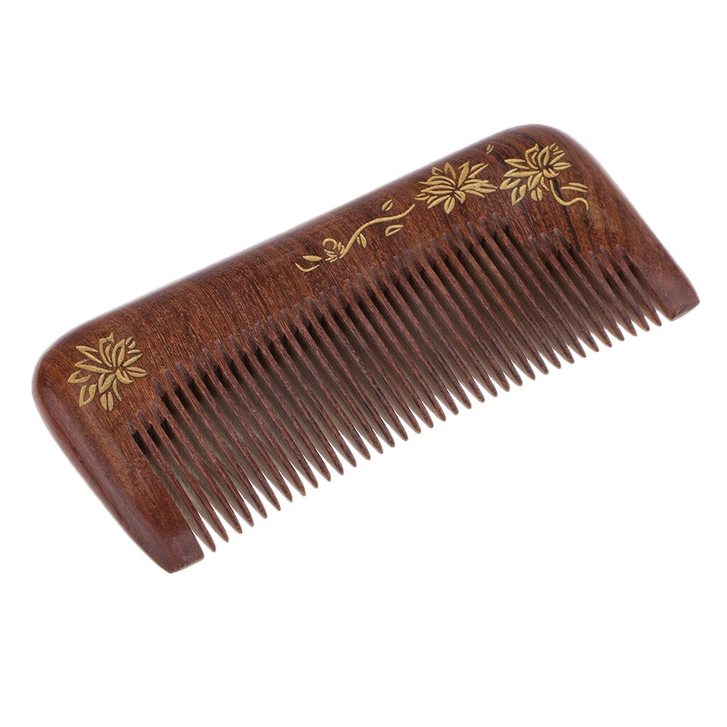 Hair Comb - Wood with Anti-Static & No Snag Handmade Brush for Beard, Head Hair, Mustache with in Box