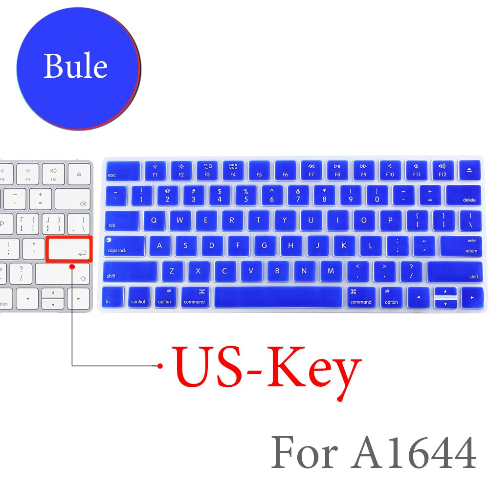 Für Apple Bluetooth Wireless keybord MLA22LL/ A1644 IMAC Magie Tastatur abdeckung Protector Silikon Abdeckung UNS/EU Version: US-Key-H