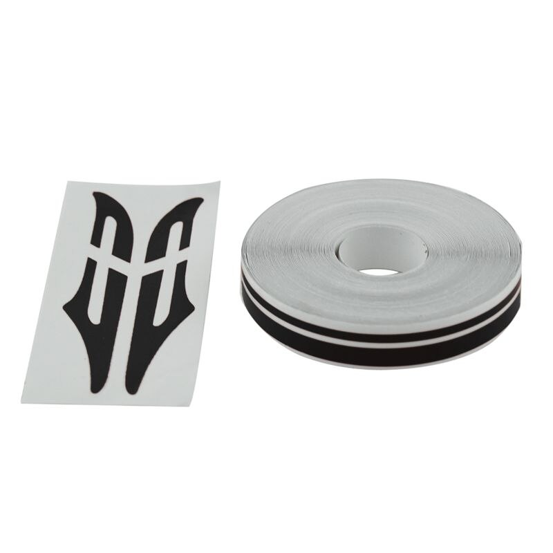 1/2 ''Pin Striping Streep Vinyl Tape Decals Stickers 12 Mm Voor Auto Motorfietsen Zwart