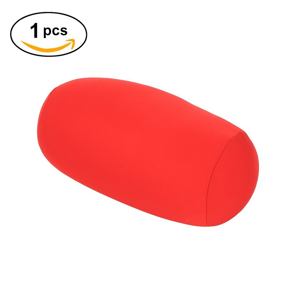 32X16 Cm Micro Mini Microbead Rugkussen Roll Sierkussen Reizen Thuis Slaap Neksteun Comfortabele: Red