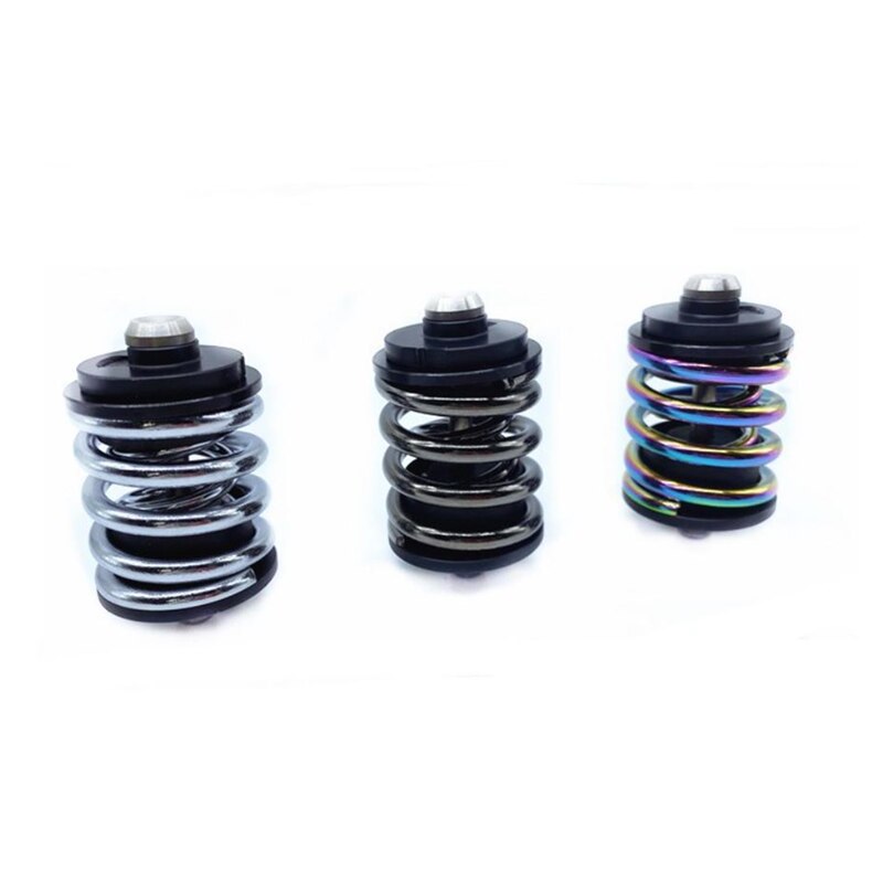 schokdemper Voor Brompton Vouwfiets Springs Schorsing Triple Layer Titanium Axis Steel Axis Fiets Achterschok: (Kleur : Steel