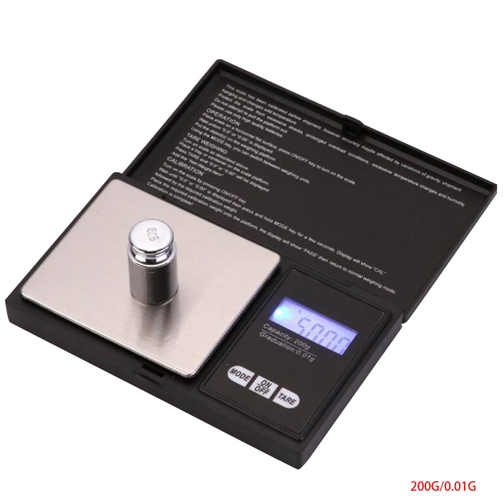 High Accuracy LED Backlight Digital Pocket Scale Mini Electronic Jewelry Weighing Balance Scale: NO.4